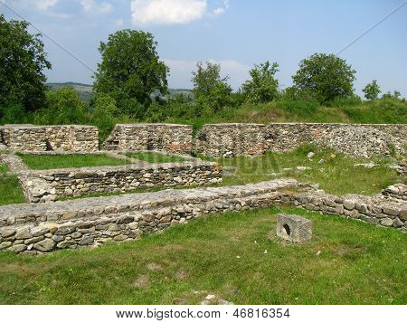 Ancient Ruins from Colonia Ulpia Traiana Augusta Dacica Sarmizegetusa in Romania