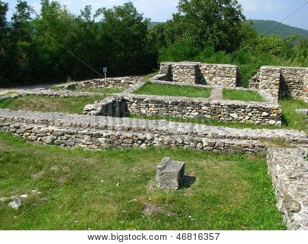 Ancient Ruins from Colonia Ulpia Traiana Augusta Dacica Sarmizegetusa in Romania