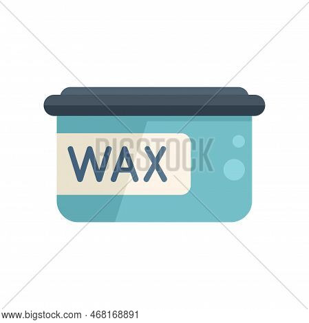 Wax Cream Jar Icon Flat Vector. Gold Stamp. Golden Depilation Isolated