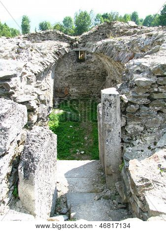 Ancient Ruins from Colonia Ulpia Traiana Augusta Dacica Sarmizegetusa in Romania