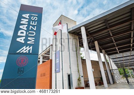 Adana, Turkey - May 2022: Adana Archaeology Museum, A Museum In Adana That Houses The Historical Her