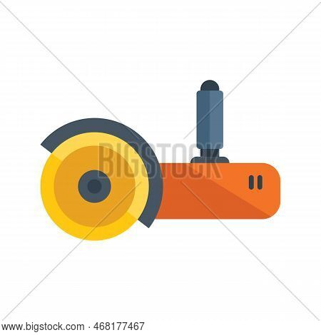 Grinding Machine Icon Flat Vector. Grinder Saw. Hand Tool Isolated