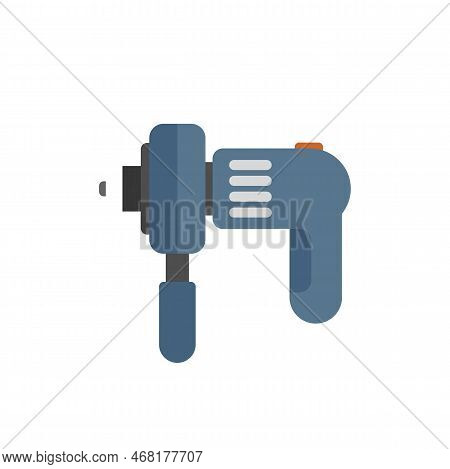 Polish Grinding Machine Icon Flat Vector. Grinder Tool. Angle Cutter Isolated