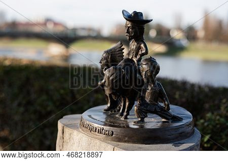 Uzhgorod, Ukraine- January 2, 2023: Buffalo Bill Wild West Mini Sculptures.