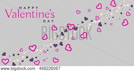 Heart Vector Greeting And Valentines Card. Decorative Paper Cut Heart. Romantic Love Color Backgroun