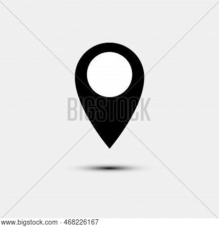 A Location Point Simple Shapes Vector Icon