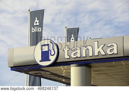 Stockholm, Sweden - October 9th, 2022: Tanka Gas Station