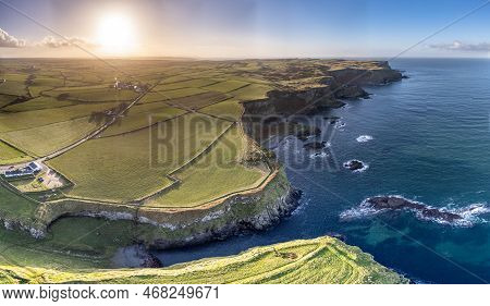 Dunseverick Castle Is Located West Of The Village Of Dunseverick, In County Antrim, In Northern Irel