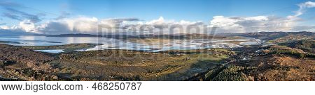 Aerial View Of Gweebarra Bay In Donegal - Ireland.