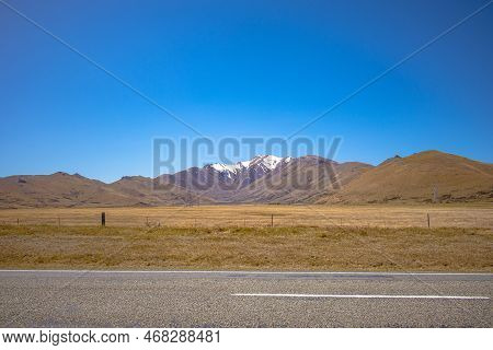 View From The Lake Tekapo Fairlie Road, New Zealand
