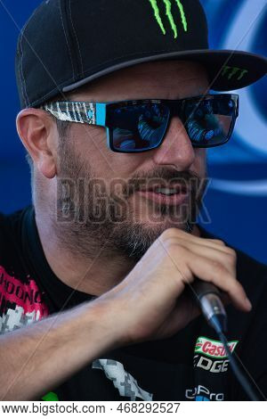 Ken Block American Professional Rally Driver During The Red Bull Grc