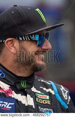 Ken Block American Professional Rally Driver During The Red Bull Grc