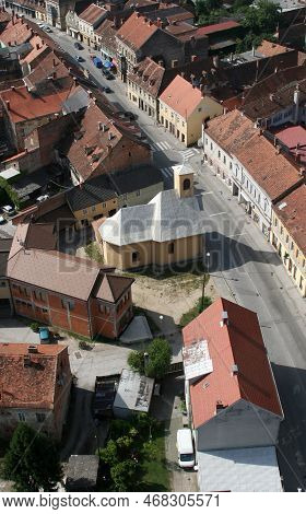 Karlovac, Croatia - July 22, 2011: Parish Church Of The Holy Three Kings In Karlovac, Croatia On Jul