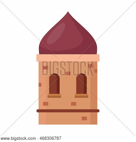 Arabian City Or Landscape Element Vector Illustration. Cartoon Old Or Ancient Islamic Or Muslim Cast