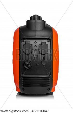 Generator. Inverter Gasoline Generator Isolated On White Background.