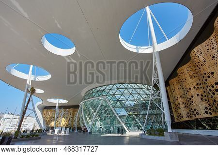 Marrakesh, Morocco, 15 Th February, 2017:exterior Of The Airport Of Marrakesh Menara In Morocco.