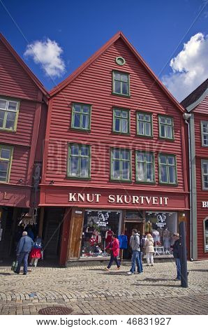 Wooden shops of Bergen