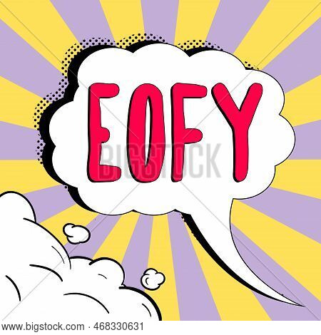 Conceptual Display Eofy. Business Overview A Mega Sale Held On An End Of A Financial Year