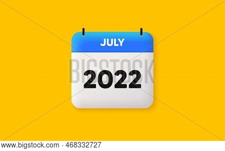 Calendar Agenda 3d Icon. July Month Icon. Event Schedule Jul Date. Meeting Appointment Planner. Agen