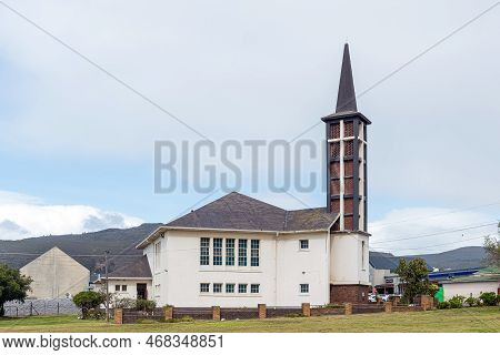 Bredasdorp, South Africa - Sep 23, 2022: A Street Scene, With The United Reformed Church, In Bredasd