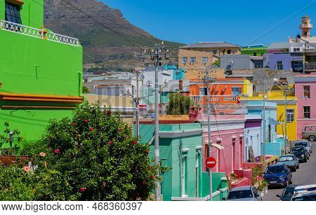Cape Town, South Africa, December 29, 2022: Bo-kaap Is A District Of Cape Town In The Western Cape P