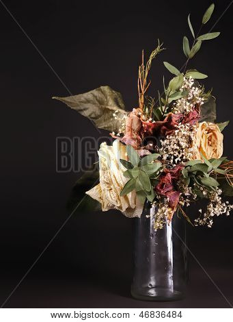 Still life: bouquet di fiori secchi