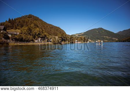 Lunz Am See, Austria - July 06 2022: Lunz Am See Is A Municipality In The District Of Scheibbs, Lowe