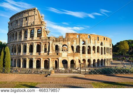 View On The Collosseum From The Forum Romanum
