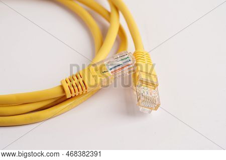 Lan Cable Internet Connection Network, Rj45 Connector Ethernet Cable.