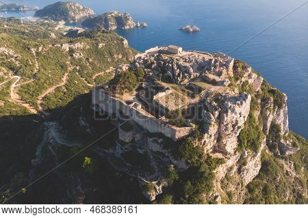 Angelokastro Castle Near Palaiokastritsa And Krini, Corfu Island, Ionian Sea, Central Corfu And Diap