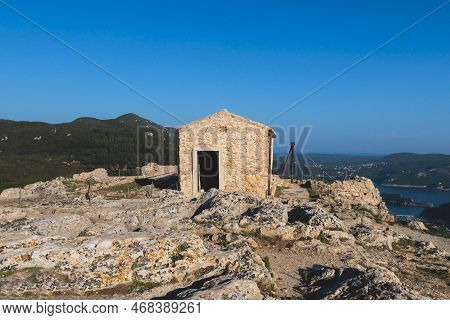 Angelokastro Castle Near Palaiokastritsa And Krini, Corfu Island, Ionian Sea, Central Corfu And Diap