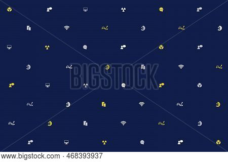 Abstract Minimalistic Background. Modern Seamless Background With Minimalistic Icons. Background For