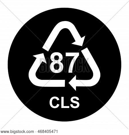 Composite Symbol, Ecology Recycling Sign Isolated On White Background. Package Waste Icon . Biodegra