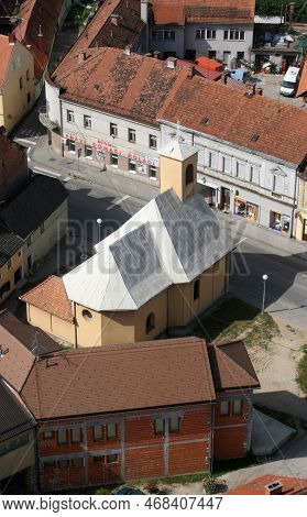 Karlovac, Croatia - July 22, 2011: Parish Church Of The Holy Three Kings In Karlovac, Croatia On Jul