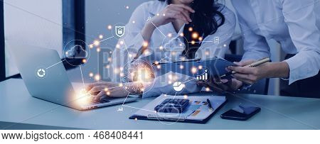 Digital Transformation Technology Strategy, Iot, Internet Of Things. Transformation Of Ideas And The