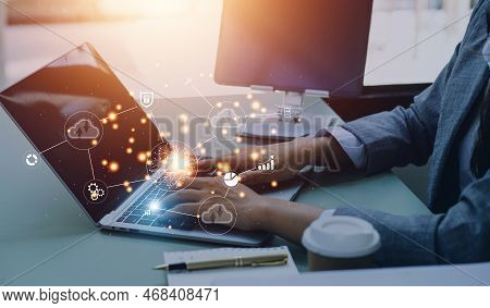 Digital Transformation Technology Strategy, Iot, Internet Of Things. Transformation Of Ideas And The