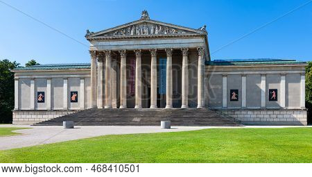 Munich, Germany - July 5, 2011 : Staatliche Antikensammlungen, State Collection Of Antiques. Neoclas