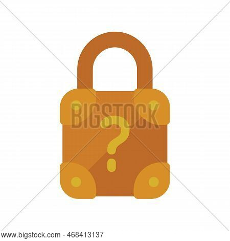 Lock Password Icon Flat Vector. Page Log. Screen Secure Isolated