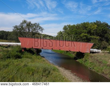 Hogback Covered Bridge In Madison County Iowa
