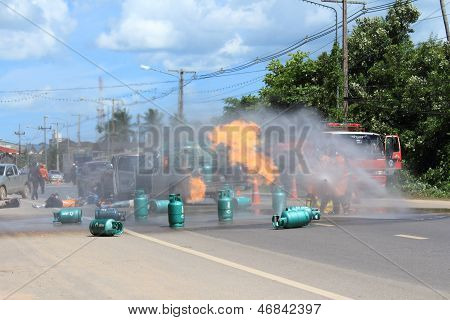 Fighter Fighting Fire
