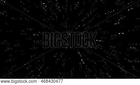 Night Starry Sky With Bright Stars. Stars On Dark Black Background