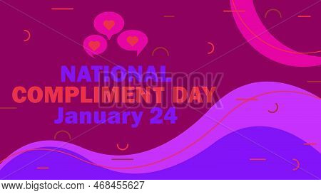 Vector Banner Design Celebrating National Complement Day Every January 24 With Colorful And Abstract