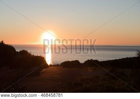 Beautiful Sunrise Morning At Sardinia Coast
