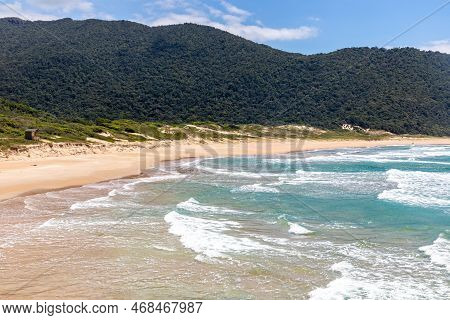 Beach And Forest In The Wild Lagoinha Do Leste Beach, Florianopolis, Santa Catarina, Brazil