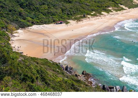 Beach, Forest And Rocks In The Wild Lagoinha Do Leste Beach