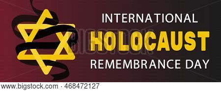 International Holocaust Remembrance Day Background Vector Illustration