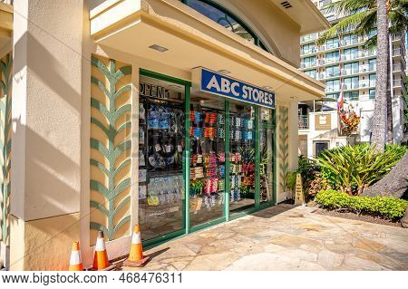 Honolulu, Hawaii - January 1, 2023: An Abc Stores Outlet In Waikiki.