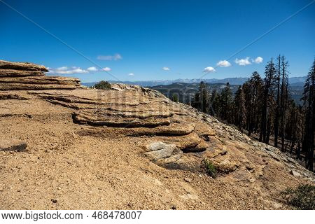 Summit Of Big Baldy Overlook In Kings Canyon National Park In Summer