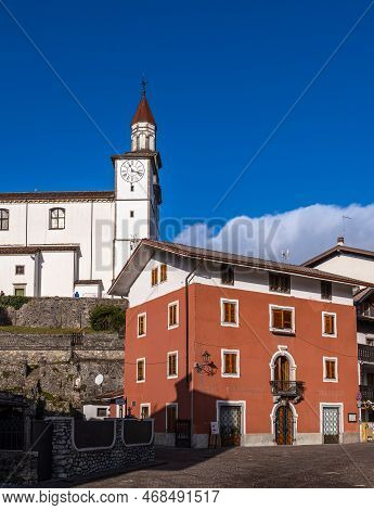 Sutrio, Italy - December 29, 2022: Sutrio Is A Village In The Province Of Udine In The Italian Regio