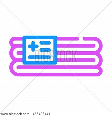 Emergency Blanket First Aid Color Icon Vector. Emergency Blanket First Aid Sign. Isolated Symbol Ill